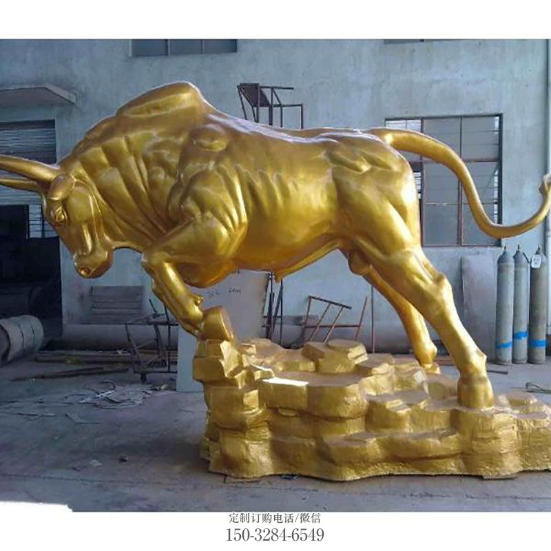 铜牛雕塑抽象 园林雕塑摆件订做 园林动物雕塑摆件订做